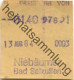 Deutschland - Bus-Fahrschein - Niebäumer Bad Salzuflen - Fahrschein 1984 - Europa