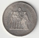 50 Francs Hercule Argent 1976 - Silver - - 50 Francs