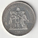 50 Francs Hercule Argent 1978 - Silver - - 50 Francs