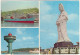Taiwan: 'Goddess Of The Sea' Statue, Keelung, Lighthouse, MS 'Clara Maersk' Freight Ship - Taiwán
