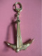 Porte-clé  Ancien/Avec Ancre Marine Miniature/  Ancre Marine  / Bronze Moulé  Et Chaînette / Vers 1990- 2000     POC755 - Sleutelhangers