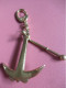 Porte-clé  Ancien/Avec Ancre Marine Miniature/  Ancre Marine  / Bronze Moulé  Et Chaînette / Vers 1990- 2000     POC755 - Key-rings