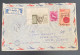 ISRAEL 1963 Rec. Letter From NETANYA  To NICE France With 3 Stamps (ONE CORNER) - Cartas & Documentos