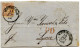 ALLEMAGNE - 12 KR SUR LETTRE DE WURZBURG POUR LYON, 1869 - Storia Postale