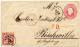 ALLEMAGNE - 3 KR SUR ENTIER DREI KREUZER DE KEHL POUR BISCHWILER RAYON FRONTALIER, 1867 - Brieven En Documenten
