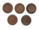 605/ Grande-Bretagne : Georges V : 5 X 1 Penny : 1919 - 1920 - 1921 - 1922 - 1927 - Other & Unclassified