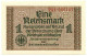 1 REICHSMARK OCCUPAZIONE TEDESCA ITALIA REICHSKREDITKASSEN 1943 FDS - Occupation Alliés Seconde Guerre Mondiale