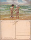 Künstlerkarte Junge Und Mädchen - Hand An Hand Am Strand 1917 - Ritratti