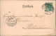 Ansichtskarte Aurich-Leer Ostfriesland Eschener Allee 1898  Gel Bahnpoststempel - Aurich