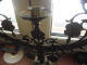 Bougeoir 5 Tige En Laiton Antique - Candelabri E Candelieri