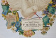 Très Grand Chromo Découpis Circa 1900 - Carton Gaufré 36x26cm - Veuve Gauthier Rideaux Stores Couvertures Toul - Enfants