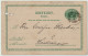 SUÈDE / SWEDEN - 1890 - TPO CDS "FOGELSTA-ÖDESHOG" On 5ö Postal Card Mi.P12aA Addressed From Herrestad To Hästholmen - Cartas & Documentos