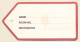 Singapore: Boulevard Hotel (Vintage Hotel Luggage Tag) - Etiquettes D'hotels