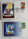 CARTE ET ENVELOPPEWALT DISNEY MICKEY AVEC TIMBRE ET FRANCHISSEMENT 1ER JOUR 2004 - Ansichtskarten