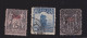 Chine Shanghai Timbre Classique Surcharge Overprint China Postage Stamp Lot De 3 Timbres - Used Stamps