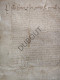 Nederland: Klimmen/Valkenburg/Beek/Spaubeek - Manuscript Perkament 1630 Betreft Familie Jan Heuts/Huts (V3030) - Manuscripts