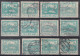 ⁕ Czechoslovakia 1918 Republic ( Castle Of Prague ) ⁕ Hradcany 20 H. Mi.4 A/C/D ⁕ 16v Used / Shades / Perf. Unchecked - Usati