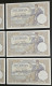 6 X 100 Dinara 1929 UNC, Aleksandar Kingdom Of Yugoslavia, Serial Numbers  994, 995, 996, 997, 998, 999 - Yugoslavia