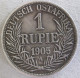 Afrique Orientale Allemande 1 Rupie 1905 A , Deutsch Ostafrika DOA , Wilhelm II, En Argent, KM# 10 - German East Africa