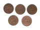 608/ Grande-Bretagne : Georges VI : 5 X 1 Penny : 1937 - 1938 - 1940 - 1946 - 1948 - Other & Unclassified