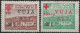 TZB4-5L - 1948 Trieste Zona B, Sass. Nr. 4/5,  Serie Cpl. Di 2 Francobolli Nuovi Con Traccia Di Linguella */ - Mint/hinged