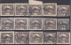 ⁕ Czechoslovakia 1919 ⁕ Hradcany 1 H. Mi.18 ⁕ 15v Used / Shades / Imperf. - Gebruikt