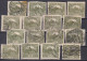 ⁕ Czechoslovakia 1919 ⁕ Hradcany 80 H. Mi.21 ⁕ 16v Used / Shades / Imperf. - Used Stamps