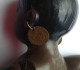 Delcampe - Rare ! Mini Poupon Noir Avec Boucles D'oreille, Marque DRP GERMANY, Taille 14 1/2. Voir Photos - Muñecas
