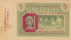 Bon De Solidarité France 5 Francs - Pétain 1941 / 1942 KL.05A Verso Vert Série Y - Bonds & Basic Needs