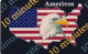 USA - Eagle & American Flag, Amerivox Promotion Prepaid Card(10 Min), Tirage 10000, 12/93, Sample - Amerivox