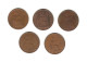 609/ Grande-Bretagne : Elizabeth II : 5 X 1 Penny : 1961 - 1962 - 1963 - 1965 - 1966 - Autres & Non Classés