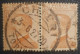 Italy 60C Used Pair Postmark Stamp Chieri Cancel King Victor - Oblitérés