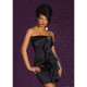 Vestido De Fiesta Bandeau De Raso Sin Tirantes. Negro. Talla 14 (L) - Zonnebrillen