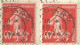 FRANCE - Yv. 194 ROULETTE (DENTS MASSICOTEES) FRANKING PC (LA SAMARITAINE) - 1926 - Rollo De Sellos