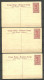 BELGISCH KONGO Congo Belge - Postal Stationery Cards, 3 Pcs, Unused - Ganzsachen