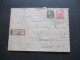 Böhmen Und Mähren 1942 MiF Einschreiben Böhmisch Lichwe Ceske Libchavy Nach Stargard In Pommern Mit Ank. Stempel - Storia Postale