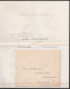 LAC. Affr. 2 1/2d Perforé (perfin) Càd LONDON /1895 Pour TIRLEMONT - Bulletin De Réservation Pour Banquet Organisé Par L - Perforés