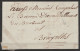 L. Dateé 3 Prairial An 4 (1796) De BRUXELLES Pour EV - Marque En Creux "LIERRE" - 1794-1814 (Periodo Francese)