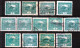 ⁕ Czechoslovakia 1919/20 ⁕ Hradcany 5 H. Mi.24 ⁕ 13v Used / Shades / Different Perf. - Usati