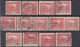 ⁕ Czechoslovakia 1919/20 ⁕ Hradcany 15 H. Mi.26 ⁕ 13v Used / Shades / Different Perf. - Gebraucht