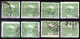 ⁕ Czechoslovakia 1919/20 ⁕ Hradcany 10 H. Mi.25 ⁕ 16v Used / Shades / Unchecked Perf. - Used Stamps
