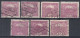 ⁕ Czechoslovakia 1919/20 ⁕ Hradcany 30 H. Mi.29 ⁕ 7v Used / Shades / Unchecked Perf. - Usati