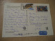 KOSICE 1991 To USA Owl Hibou Air Mail Cancel Postcard SLOVAKIA Chouette - Owls
