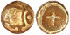 1/4 Stater "Regenbogenschüsselchen", 175/100 V. Chr. Umriss Eines Kopfes Mit Auge/Kreuz. 1,71 G. Sehr Schön/vorzüglich - Celtic