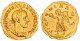 Aureus 249. Belorb., Drap. Büste R./VICTORIA AVG. Victoria Steht L. 4,48 G. Fast Vorzüglich, Sehr Selten Erworben 1987 B - Autres & Non Classés