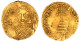 Solidus 711/713, Constantinopel. Brb. V.v./Stufenkreuz. 4,26 G. Sehr Schön, Kratzer, Selten Exemplar Via Numismatik 7. E - Byzantines