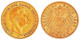 10 Mark 1896 A. Vorzüglich, Winz. Randfehler. Jaeger 251. - 2, 3 & 5 Mark Silber