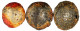 3 X Tok Money Unit O.J. (1615/1880). Geringhaltige Silberscheibe Mit Buckel. Sogenanntes "Schweineschnauzengeld" (vgl. K - Thailand