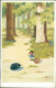 W.S.S.B. 1910s POSTCARD -  GIRL & FLOWERS &  PORCUPINE - N. 9565 (5438) - Feiertag, Karl