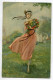 ILLUSTRATEUR 426 S BOMPARD Série N 3291  Jeune Femme Au Jardin Bouquet De Fleurs - Bompard, S.
